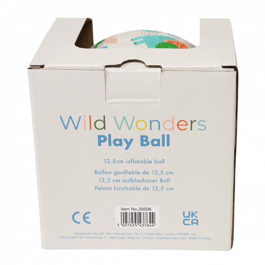 Wild Wonders play ball in box back view