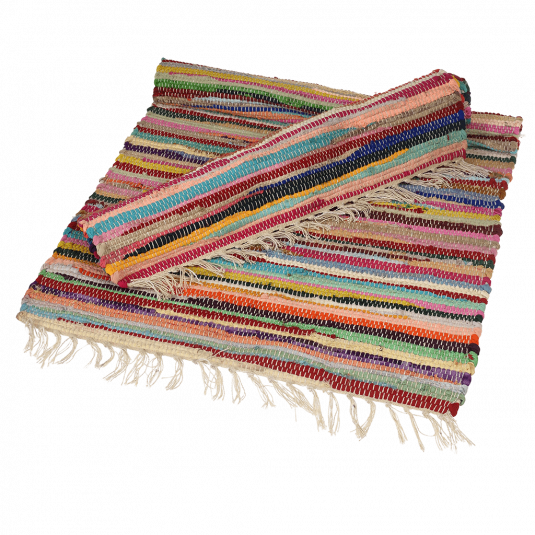 ﻿Recycled Rag Rug (90x60 Cm) ﻿Rex London