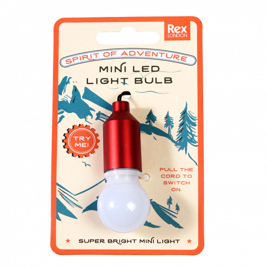 Spirit Of Adventure Light Bulb Keyring-Red