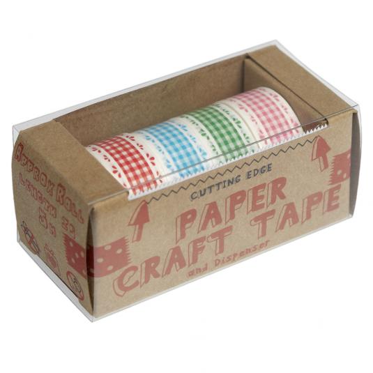 Pack Of 4 Gingham Lace Paper Washi Tape