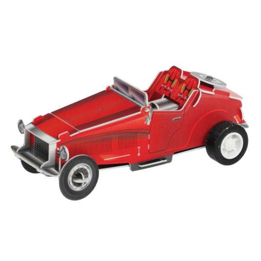 Make Your Own Wind Up Vintage Red Racing Car