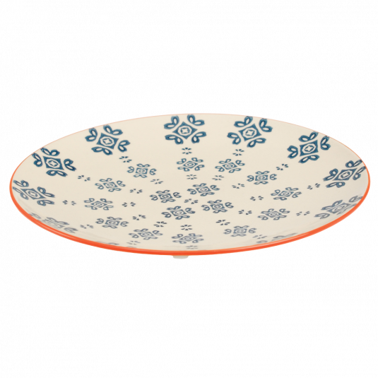 Stoneware Plate Medina Blue Tile