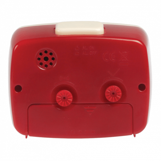Retro Tv Style Red Alarm Clock