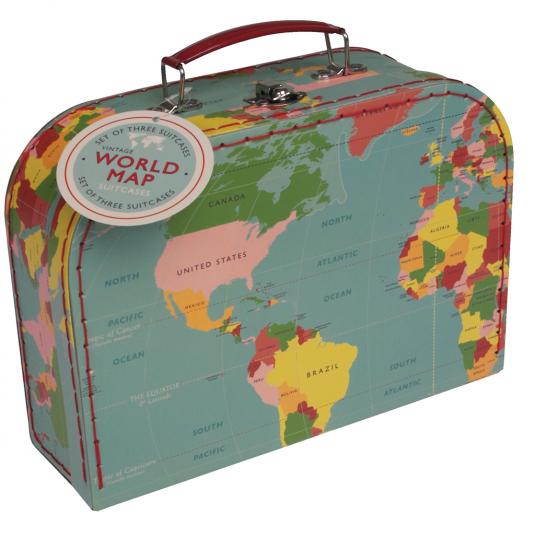 World Map Cases (set Of 3)