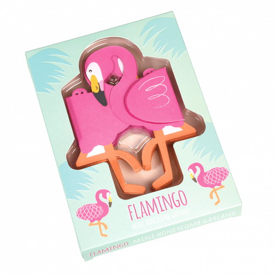 Mini Flamingo Honeycomb Garland