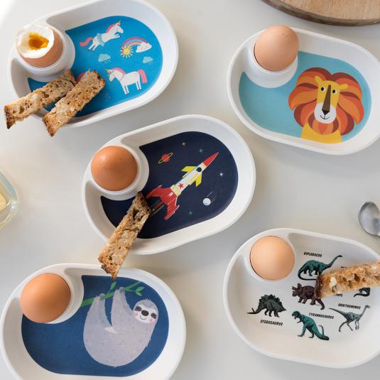 Sydney The Sloth Bamboo Egg Plate