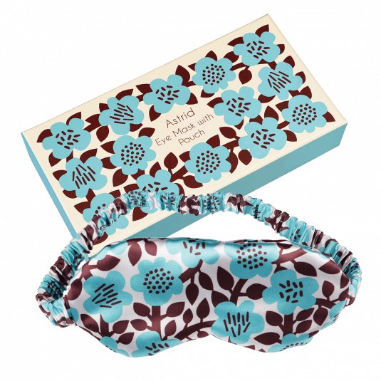 Astrid Flower Eye Mask And Pouch