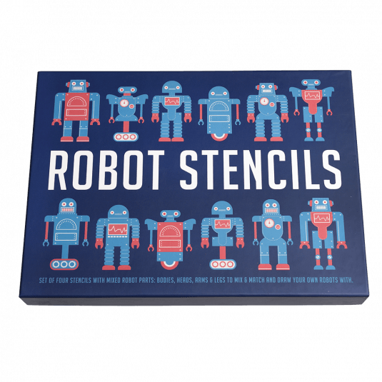 Robot Stencils (set Of Four)