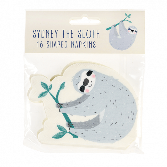 Sydney The Sloth Napkins (pack Of 16)