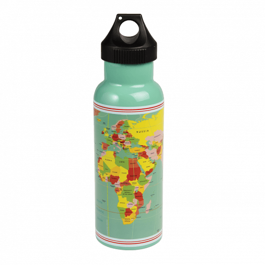 World Map Stainless Steel Bottle