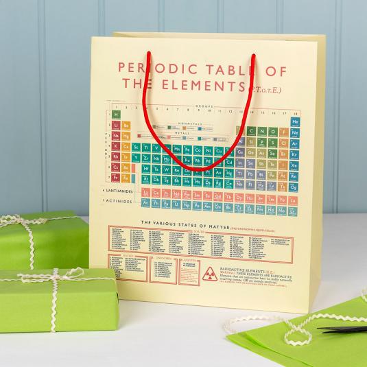 Large Periodic Table Gift Bag