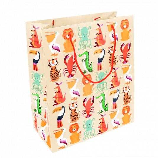 Large Colourful Creatures Gift Bag