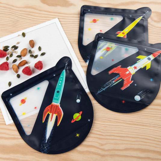 Space Age Snack Bags (set Of 3)