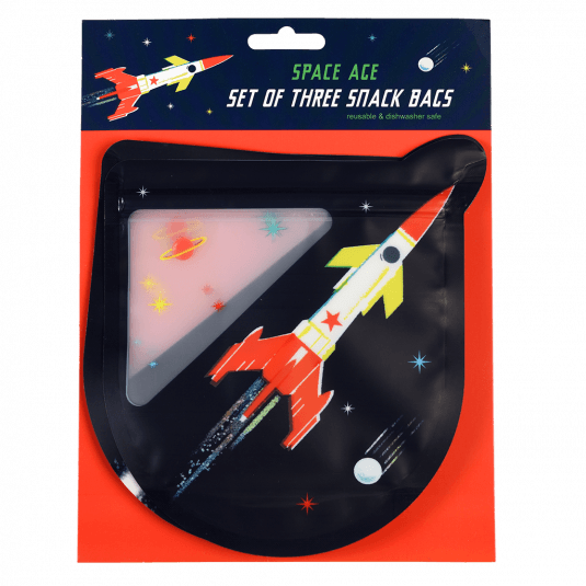 Space Age Snack Bags (set Of 3)