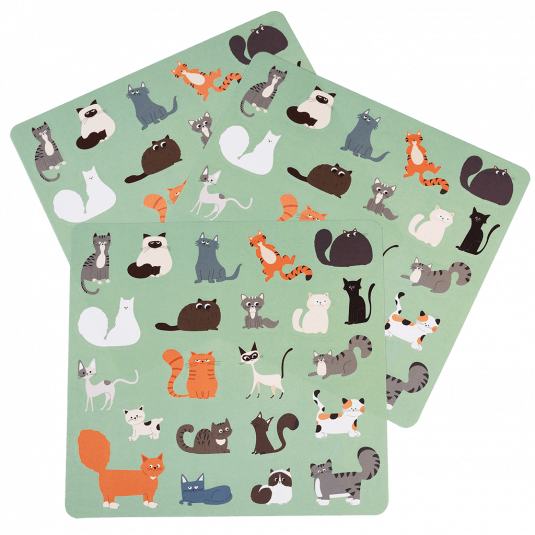 Nine Lives Stickers (3 Sheets)