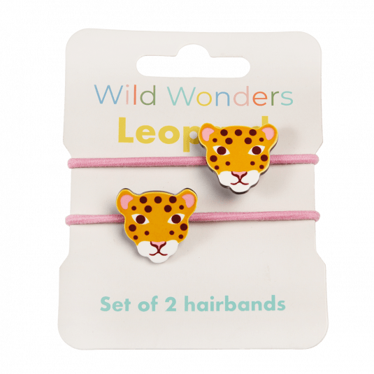 Wild Wonders Leopard Hair Bands (set Of 2)