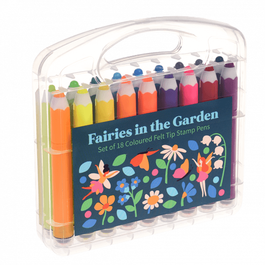 Fairies In The Garden Felt Tip Stamp Pens