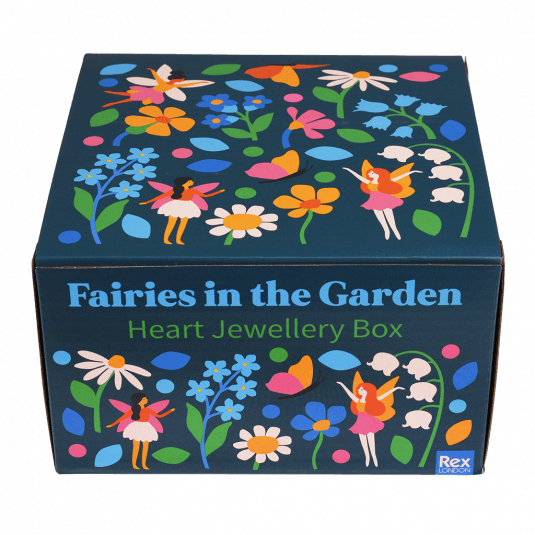 Fairies In The Garden Heart Jewellery Box