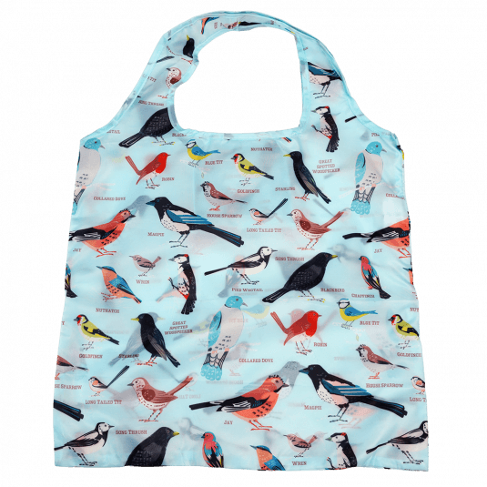 Garden Birds Recycled Foldaway Shopper Bag