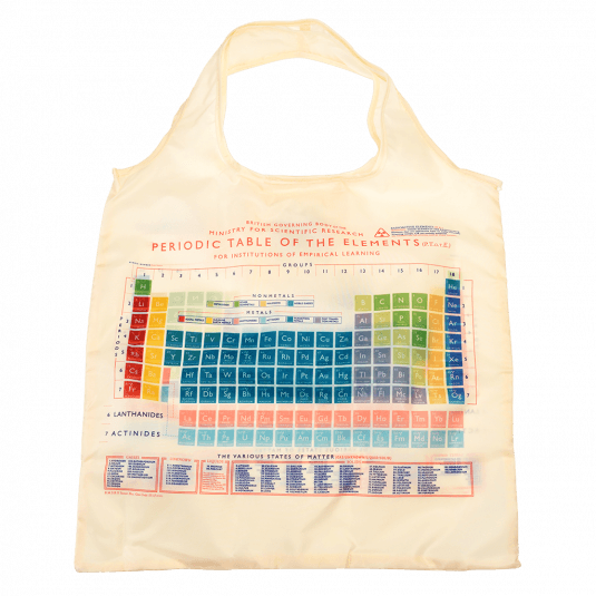 Periodic Table Recycled Foldaway Shopper Bag