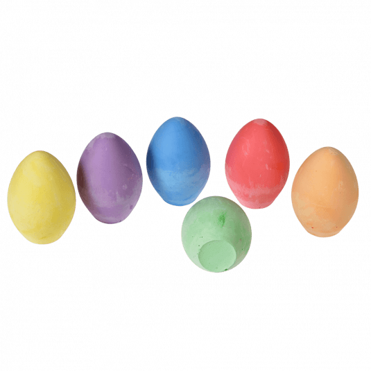 ﻿Six Coloured Chalk Eggs ﻿Rex London