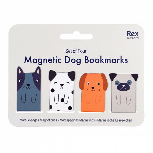 Magnetic Dog Bookmarks (set Of 4)