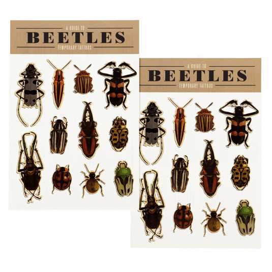 Beetles Temporary Tattoos (2 Sheets)