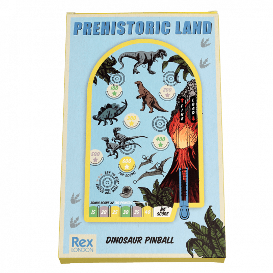 Prehistoric Land pinball game box front