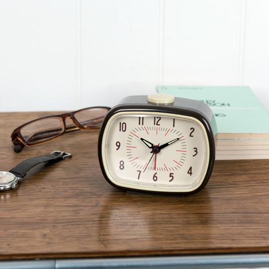 Retro Brown Alarm Clock