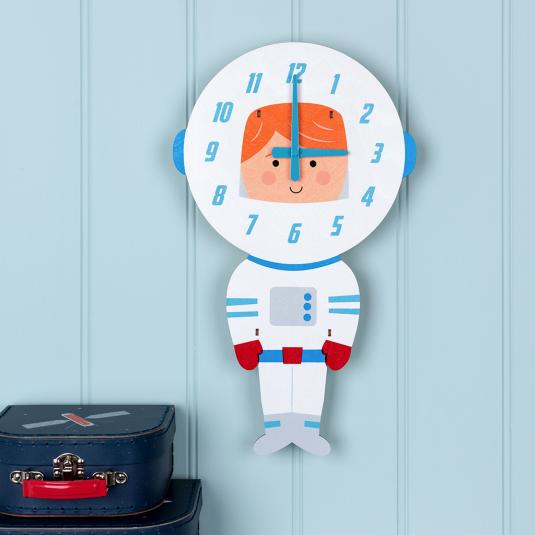 Astronaut Wooden Clock
