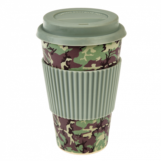 Camouflage Bamboo Travel Mug ﻿Rex London