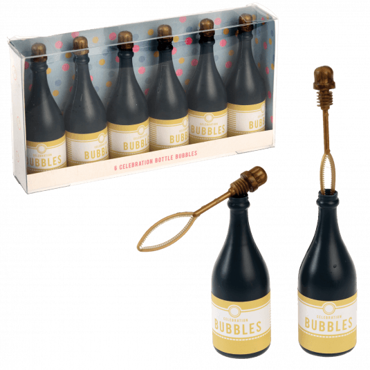 Celebration Bottle Bubbles (set Of 6)