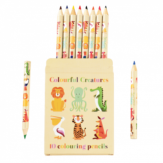 Colourful Creatures Colouring Pencils (set Of 10)