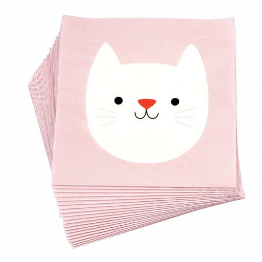 Cookie The Cat Napkins (pack Of 20)