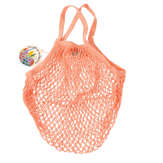 Coral Organic Cotton Net Bag