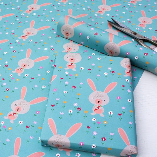 Daisy The Rabbit Wrapping Paper (5 Sheets) | Rex London
