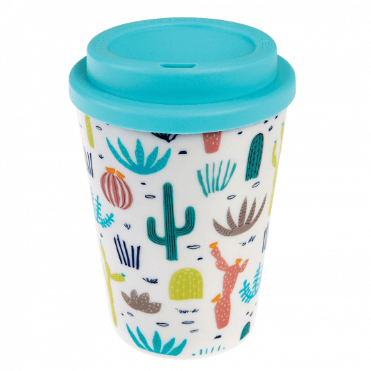 Desert In Bloom Reusable Travel Mug ﻿Rex London