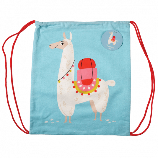 Dolly Llama Drawstring Bag