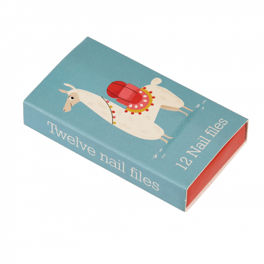 Dolly Llama Matchbox Nail Files (pack Of 12) ﻿Rex London