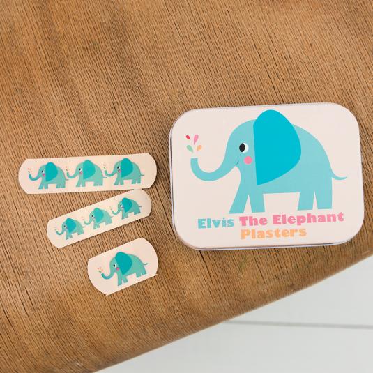 Elvis The Elephant Plasters In A Tin (pack Of 30)