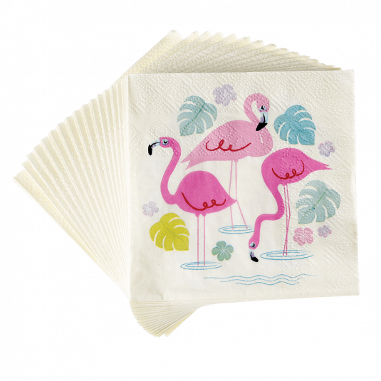 Flamingo Bay Cocktail Napkins (pack Of 20)