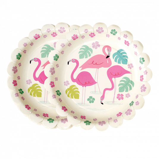 Flamingo Bay Paper Plates (pack Of 8)