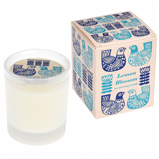 ﻿Folk Birds Boxed Scented Candle ﻿Rex London