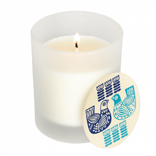 ﻿Folk Birds Boxed Scented Candle ﻿Rex London