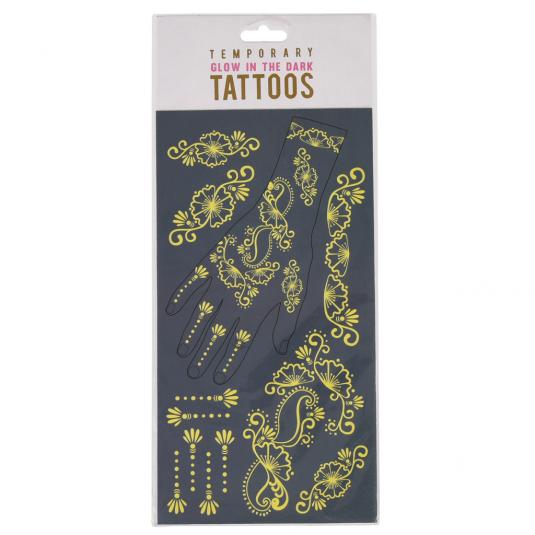 ﻿Glow In The Dark Temporary Tattoos ﻿Rex London