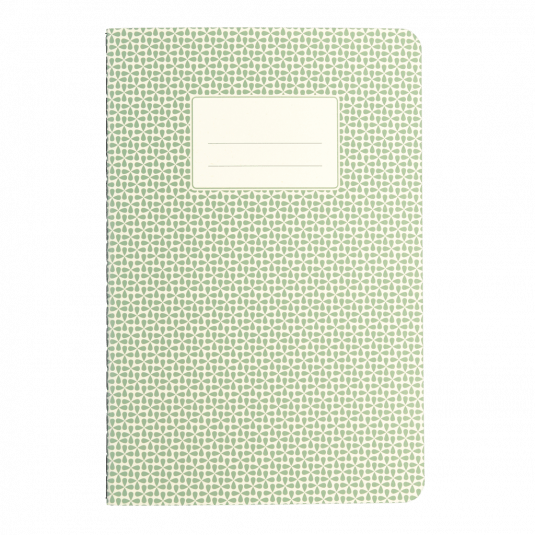 Green Abstract A5 Notebook