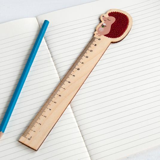 Honey The Hedgehog Wooden Ruler | Rex London