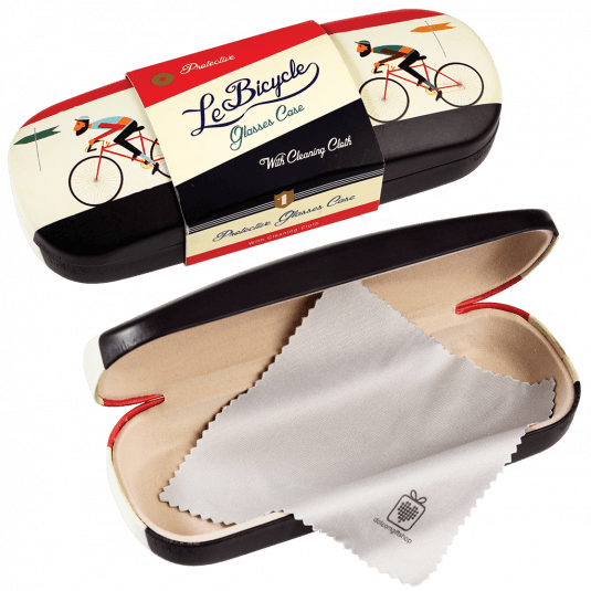 Le Bicycle Glasses Case & Cleaning Cloth