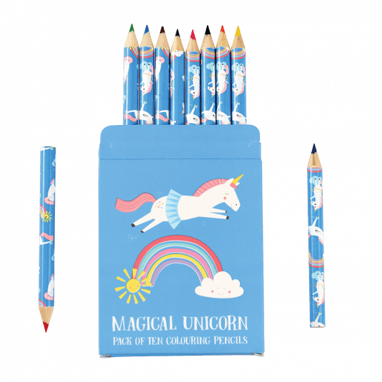 Magical Unicorn Colouring Pencils (set Of 10)
