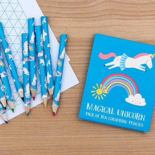 Magical Unicorn Colouring Pencils (set Of 10)